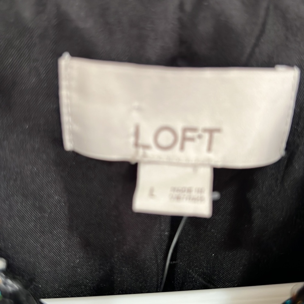 Loft Shimmer Tweet Shacket size large - Picture 2 of 9